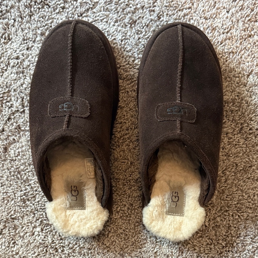UGG Discoquette slide slipper - Chocolate Suede Slip-Ons